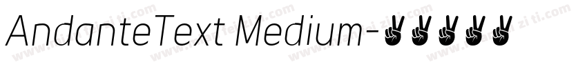 AndanteText Medium字体转换